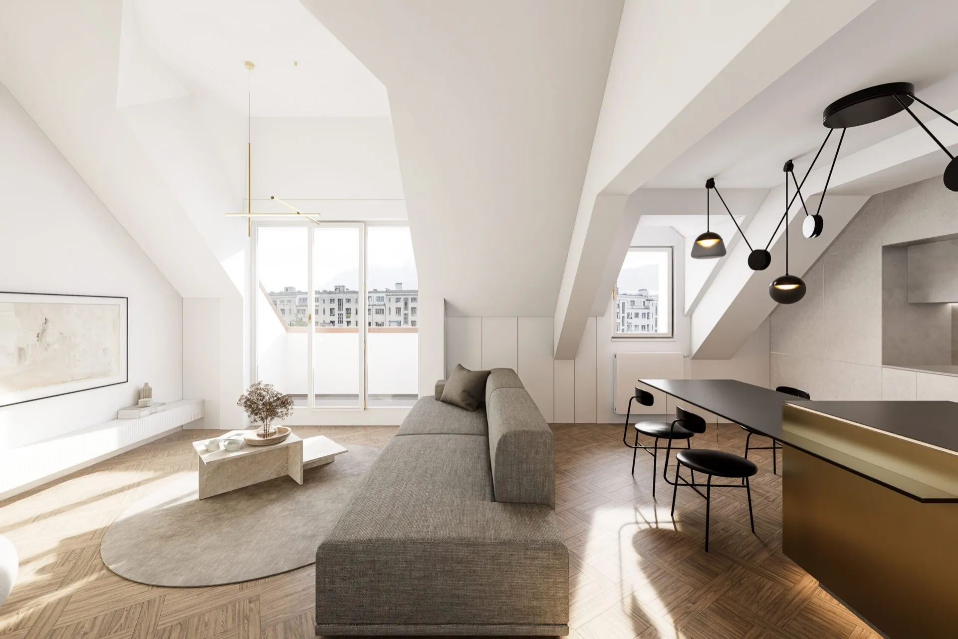Prodej mezonetového bytu 3+kk v osobním vlastnictví 120,9 m², Praha 7 - Bubeneč